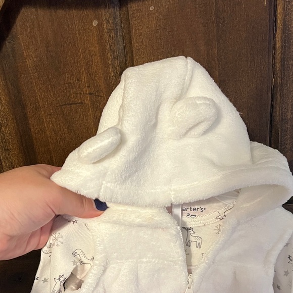 Carter's Cream Vest and Pink Polka Dot Baby Set - Picture 3 of 5